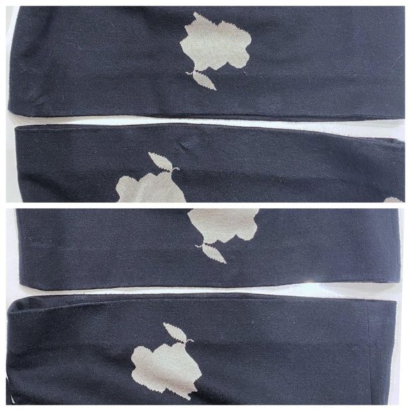 Max Mara Bora Floral Knit Wide Leg Cropped Pants - Picture 5 of 7